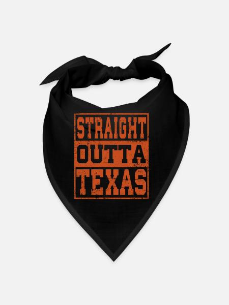 texas Dire drôle texas Cadeau - Bandana - noir - Devant