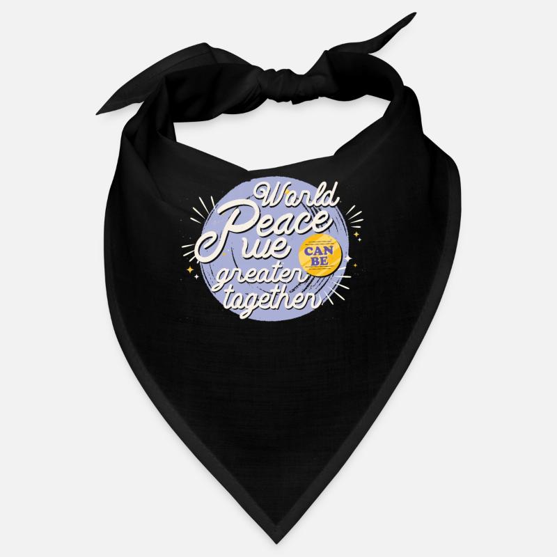 Nous plus grands ensemble pas de guerre Hippies Paix mondiale Bandana
