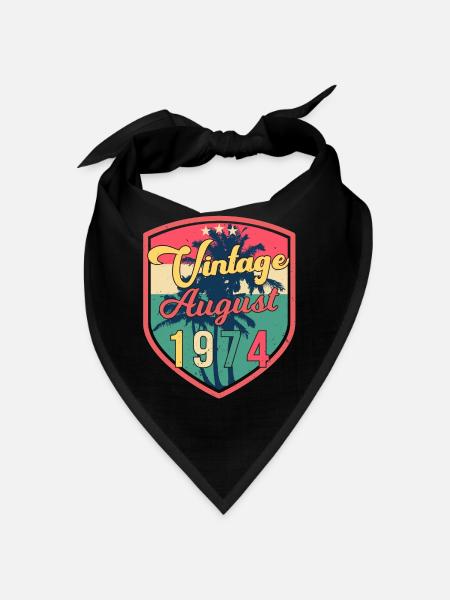 Baujahr 1974 Im August - Bandana - Schwarz - Vorne