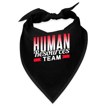 Humanressourcen Team Human Resources HR Personal - Bandana - Schwarz - Vorne