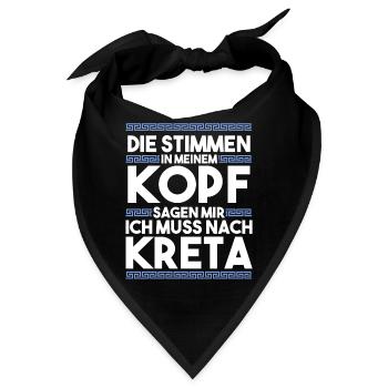 Die Stimmen in meinem Kopf sagen mir ich muss nach - Bandana - Schwarz - Vorne