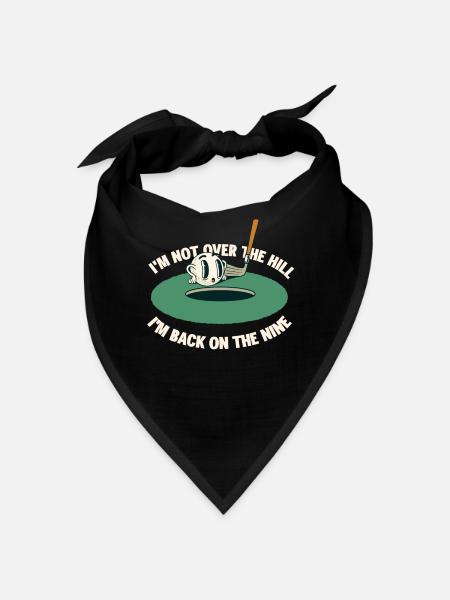 Je suis de retour au Nine Golf Club Golf Ball Golfer - Bandana - noir