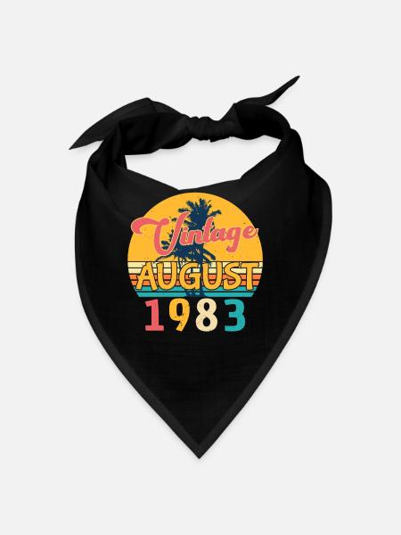 Baujahr 1983 Im August - Bandana - Schwarz - Vorne