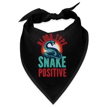 Snake Serpent Blood Type Snake - Bandana - Schwarz - Vorne