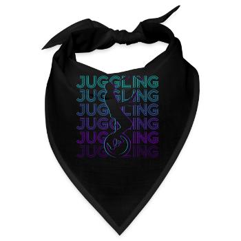 Jonglieren Jongleur Retro - Bandana - Schwarz - Vorne