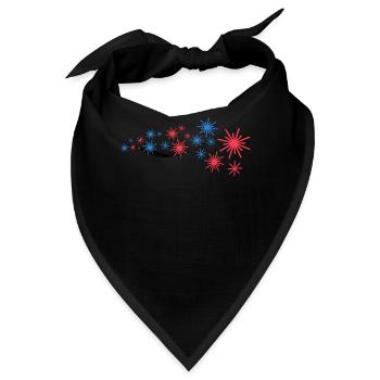 Sternenflotte In Blau Und Rot - Bandana - Schwarz - Vorne