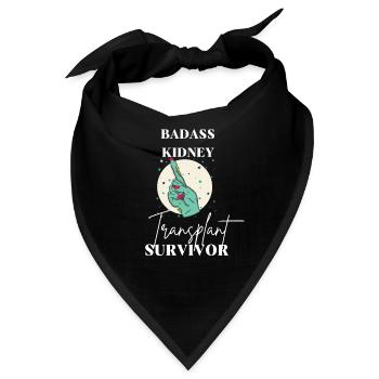Badass Nierentransplantation Spender überlebender - Bandana - Schwarz - Vorne