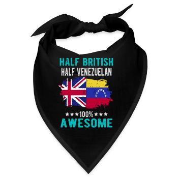 Halb Brite Halb Venezolaner - Bandana - Schwarz - Vorne