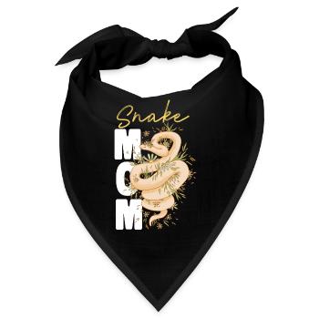 Snake Serpent Mom Mother Snake Mom - Bandana - Schwarz - Vorne