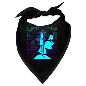 Bibliothekar Retro - Bandana - Schwarz - Vorne