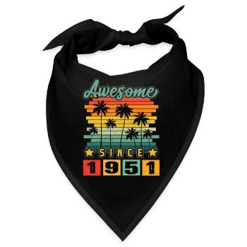 Awesome Since 1951 - Bandana - Schwarz - Vorne