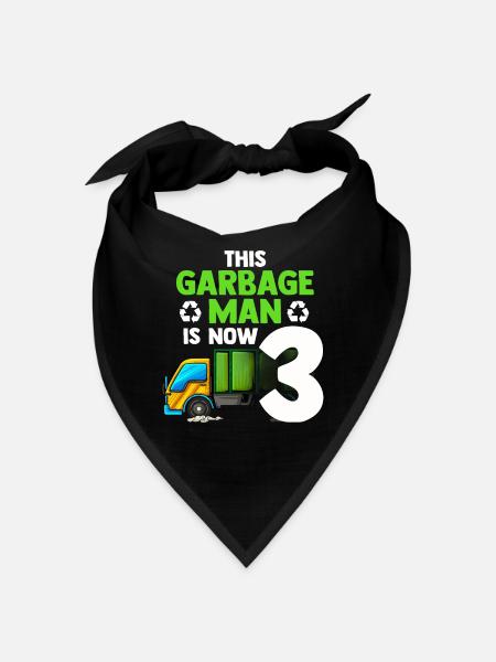 Garbage Man Cadeau Garbage Collection Waste Profession - Bandana - noir - Devant