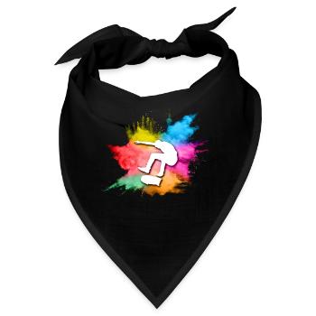 Skateboard Tshirt Skater Sk8 Sk8er Halfpipe Flip - Bandana - Schwarz - Vorne