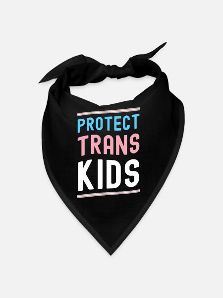 Trans Transgender Transsexual Gift Queer - Bandana - black - Front