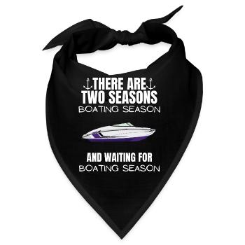 Boot Regatta . Motorboot Motoryacht . Yacht Segeln - Bandana - Schwarz - Vorne