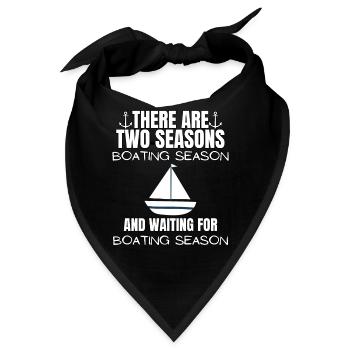 Boot Regatta . Motorboot Motoryacht . Yacht Segeln - Bandana - Schwarz - Vorne