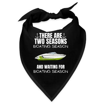 Boot Regatta . Motorboot Motoryacht . Yacht Segeln - Bandana - Schwarz - Vorne