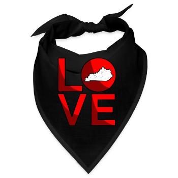Liebes kentucky geschenk - Bandana - Schwarz - Vorne