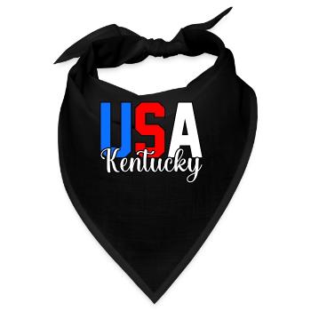 Usa kentucky geschenk - Bandana - Schwarz - Vorne