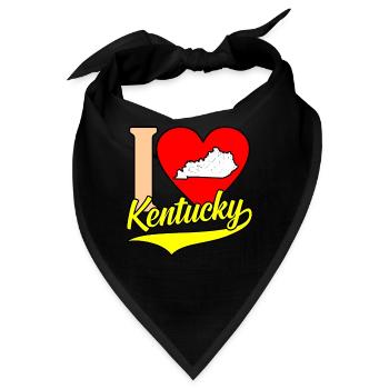 I Herz kentucky geschenk - Bandana - Schwarz - Vorne