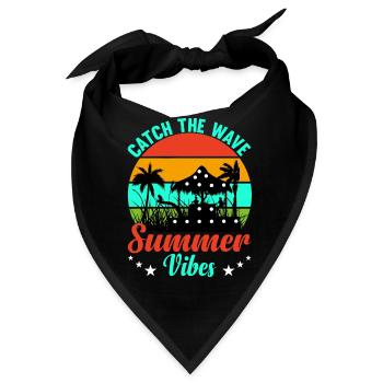 Sommer Sommer Fangen Sie die Welle - Bandana - Schwarz - Vorne