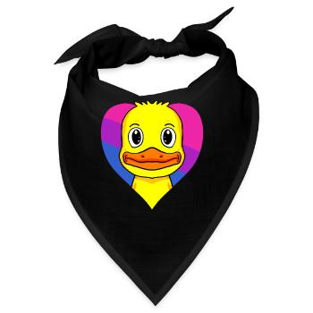 Bisexuell Ente Geschenk - Bandana - Schwarz - Vorne
