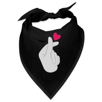 K-Pop K-Drama Koreanische Popmusik - Bandana - Schwarz - Vorne