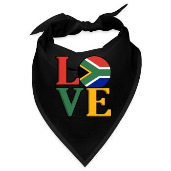 Südafrika - Bandana - Schwarz - Vorne