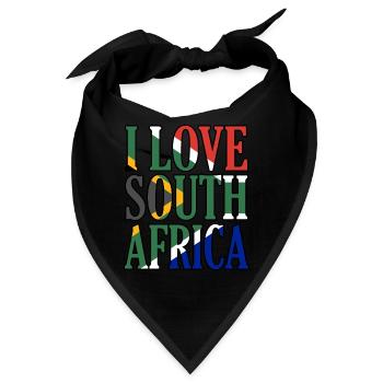 Südafrika - Bandana - Schwarz - Vorne