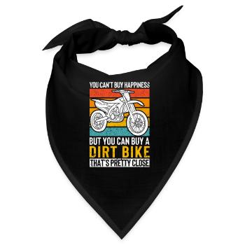 Glück kann man nicht kaufen, aber man kann ein - Bandana - Schwarz - Vorne
