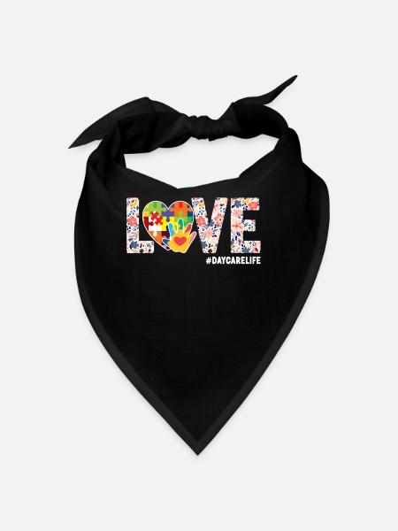 Childcare Daycare Provider Teacher - Bandana - black - Front