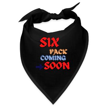 Six Pack Coming Soon 34 - Bandana - Schwarz - Vorne