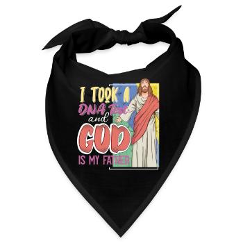 I Took A DNA Test And God Is My Father 21 - Bandana - Schwarz - Vorne