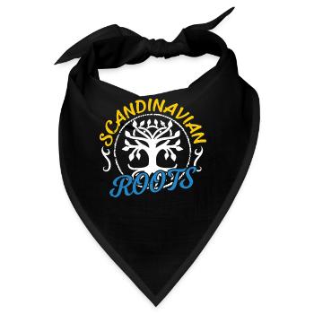 Skandinavische Wurzeln Schwedisch Skandinavien - Bandana - Schwarz - Vorne