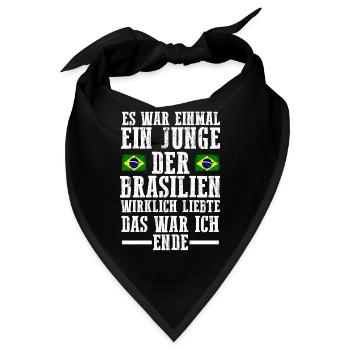 Brasilien Brasilianer Brasilianisches - Bandana - Schwarz - Vorne