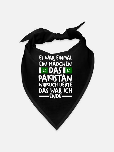 Pakistan Pakistaner Pakistanisches - Bandana - Schwarz - Vorne