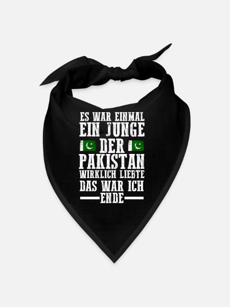Pakistan Pakistaner Pakistanisches - Bandana - Schwarz - Vorne