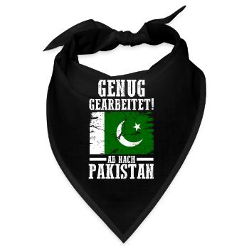 Urlaub Pakistaner Pakistan - Bandana - Schwarz - Vorne