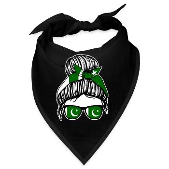 Pakistaner Pakistanisches Pakistan - Bandana - Schwarz - Vorne