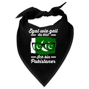 Pakistaner Pakistanisches Pakistan - Bandana - Schwarz - Vorne