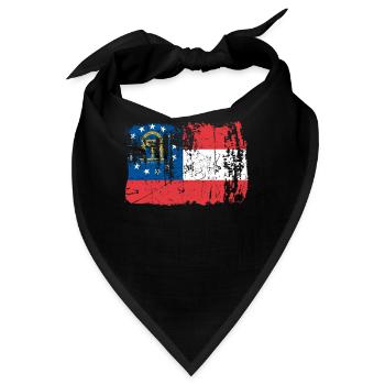 Georgien Reist Geschenk - Bandana - Schwarz - Vorne