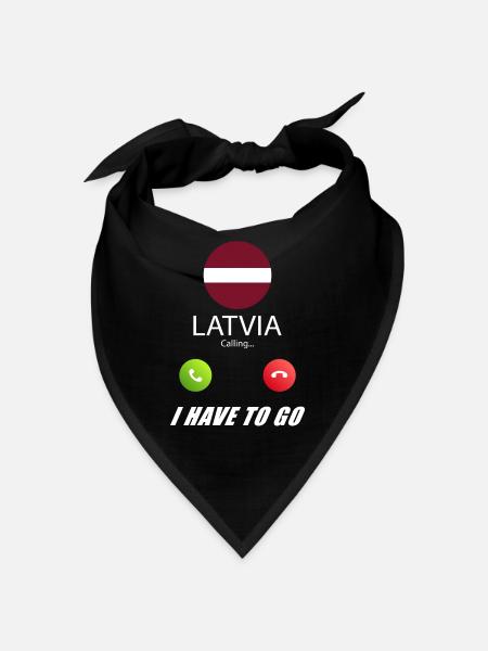 Latvia calls lusiger flags slogan - Bandana - black - Front