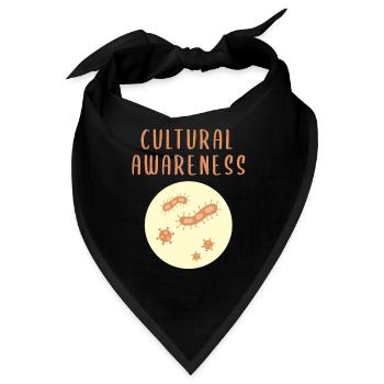 Cultural Awareness - Microbiology - Bandana - Schwarz - Vorne