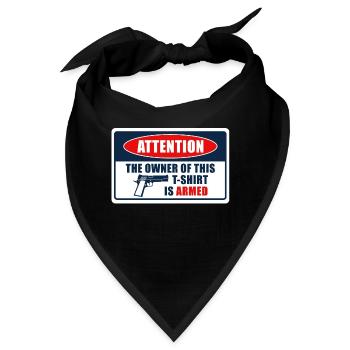 Gun Control - Registered Gun Owner Sign - Bandana - Schwarz - Vorne