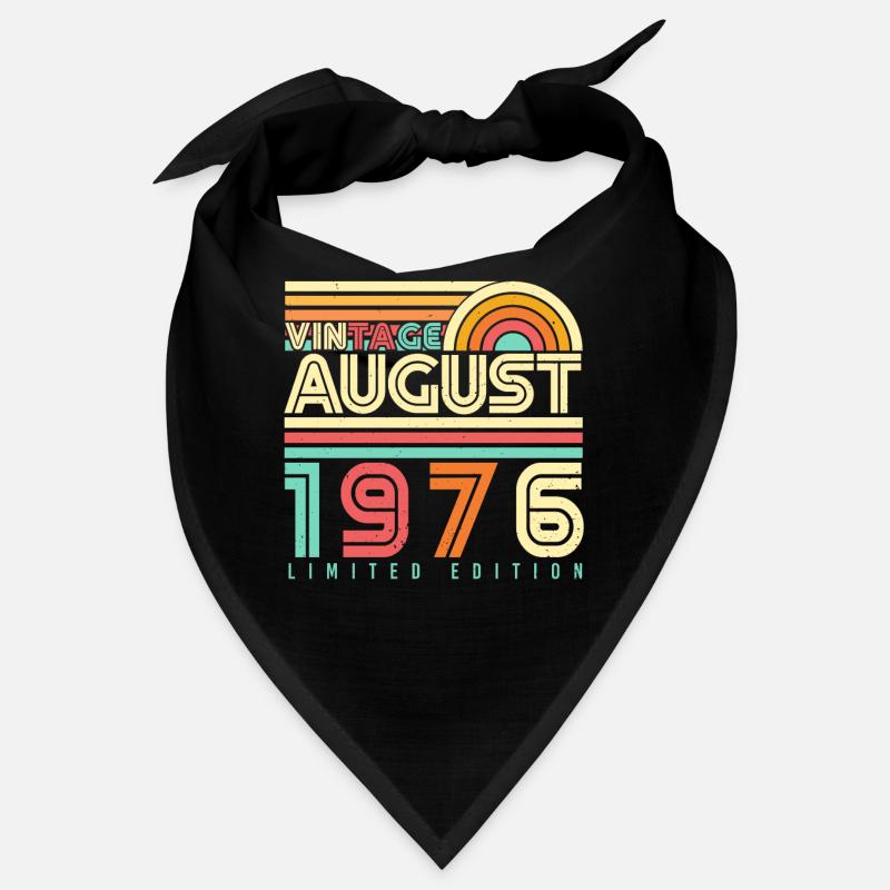 1976 Im August Geschenkidee Bandana
