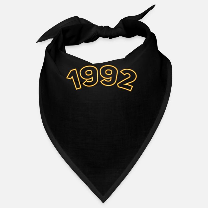 Année 1992 Jaune Simple Bandana