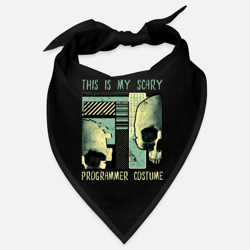 Programmeur effrayant Costume Humour Halloween Skull Bandana