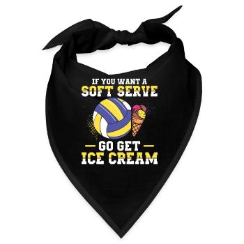 Lustig, wenn Sie einen Soft-Serve wollen, holen - Bandana - Schwarz - Vorne