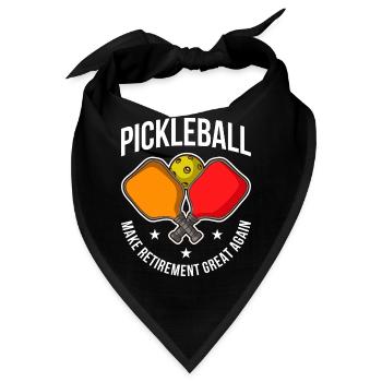 Pickleball Retirement Pickleball Geschenk - Bandana - Schwarz - Vorne
