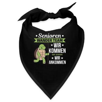 Senioren Wander Team Pensionisten Wander Team - Bandana - Schwarz - Vorne